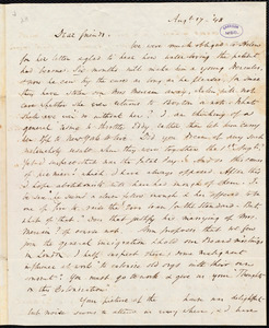 Thumbnail for Letter from Wendell Phillips, to William Lloyd Garrison, Aug[ust] 17 - [18]48