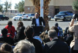 Photograph at Berkley Square Historic District banner unveiling event, February 9, 2013