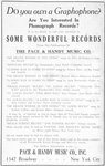 Thumbnail for Some wonderful records from the publications of The Pace & Handy Music Co., Inc