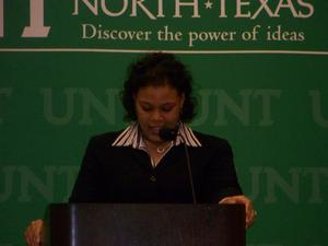 Speaker at UNT Black History Month event