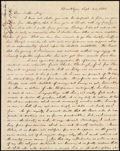 Letter from William Lloyd Garrison, Brooklyn, [Conn.], to Samuel Joseph May, Sept. 23, 1836