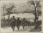 “African-American troops advancing toward the front…”