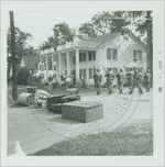 Troops near Fraternity Houses