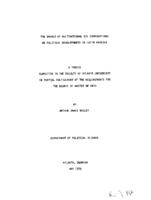 The impact of multinational oil corporations on political developments in Latin America, 1976