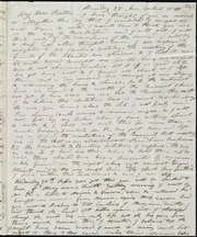 Letter to] My Dear Bella [manuscript