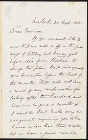 Letter to] Dear Garrison [manuscript