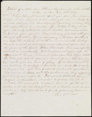 Extract of letter from William Lloyd Garrison to his brother [manuscript]