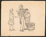 Thumbnail for [Benevolent old gentleman: "Plums are not good for little girls"]