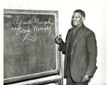 Alfred Murphy in literacy class