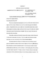 Black women who kill: intimate partner homicides, 2005
