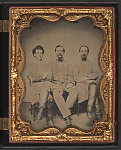 [Captain Eugene A. Hawkins, Colonel William H. Willis, and Captain Howard Tinsley of 4th Georgia Infantry Regiment in uniform]