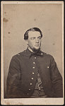 [First Sergeant Henry S. Dean of Co. G, 2nd Connecticut Heavy Artillery Regiment in uniform]