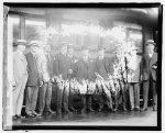 [Left to Right: Senators McCumber, Curtis, Calder, Lodge, Harding, Brahdegee, New, Capper, Phipps, Sutherland. Republican Senators leaving Washington immediately after the adjournment of Congress, June 5, 1920 to attend the Rep. Nat. Conv. at Chicago]