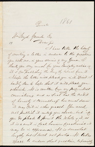 Letter from Gilbert Haven, Cambridgeport, [Mass.], to William Lloyd Garrison, Jan. 31st, 1861