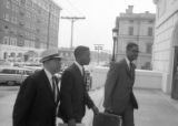 Attorneys in desegregation lawsuit at U.S. Courthouse