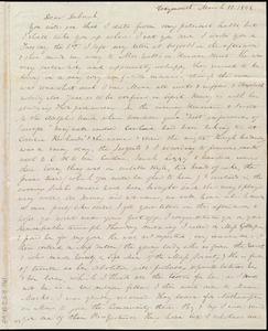 Letter from Anne Warren Weston, Weymouth, [Mass.], to Deborah Weston, March 10, 1842