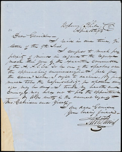 Letter from Robert Purvis, Byberry, Phila[delphia, Pennsylvania], to William Lloyd Garrison, [18]54 April 16th