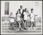 McKinley Park (0023) Activities - Frisbee and hula hoop, 1974-07-15