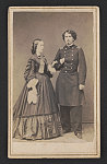 [Brigadier General William Sackett of 19th Illinois Infantry Regiment and 9th New York Cavalry Regiment in uniform and his wife, Anna Sisselberger Sackett]