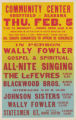 All-Night Singing Concert with Wally Fowler at Sheffield Community Center (Feb 5)