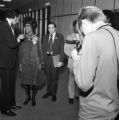 Shirley Chisholm at the University of South Alabama in Mobile for a press conference during her presidential campaign.