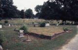 Mt. Olivet Cemetery: brick foundation