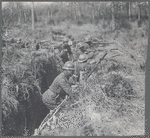 Members of the 369th Infantry serving in the trenches in France during World War I