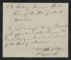 Governors' Papers: Benjamin Smith Correspondence, August 1811