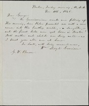 Letter to] Dear George [manuscript