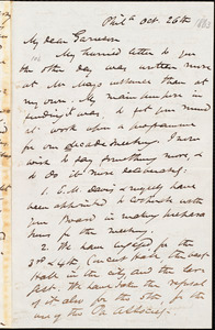 Letter from James Miller M'Kim, Phil[adelphi]a, [Pa.], to William Lloyd Garrison, Oct[ober] 26th [1863]