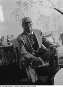 Photograph of Marion J. Brooks seated for his portrait