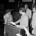 Judge Marvin Cherner swearing in Louphenia Thomas at the Jefferson County courthouse in Birmingham, Alabama.