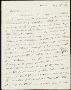 Thumbnail for Letter from Edmund Quincy, Dedham, [Mass.], to Maria Weston Chapman, May 18, 1840 [i.e. 1841]