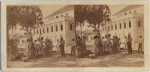 View of the Hospital at Fredericksted--negroes disputing in the foreground