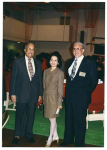 Reverend C. W. Black, Alice Cisneros, and Mario Marcel Salas