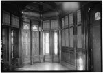 6.   October 1960 LIBRARY -- LOOKING WEST - J. Mora Moss House, Broadway &amp; MacArthur Boulevard, Oakland, Alameda County, CA