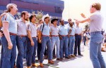 Meni singing at the Los Angelees gay pride parade