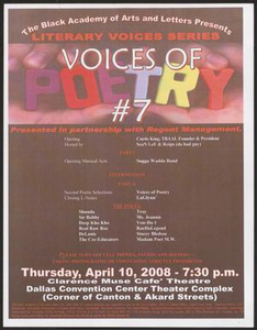 Program: Voices of Poetry #7