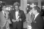 Don King at boxing match, Los Angeles, 1983