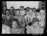 [Untitled photo, possibly related to: Union Point, Greene County, Georgia. Community sing at the Negro church]