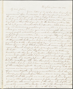 Letter from Evelina A. S. Smith, Hingham, [Mass.], to Caroline Weston, June 25, 1843