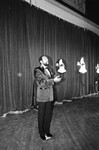 Marvin Gaye with Grammy Award, Los Angeles, 1983