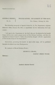 General orders