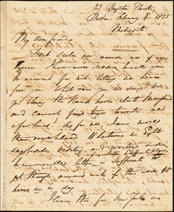 Letter from George Thompson, Boston, [Massachusetts], to Robert Purvis, 1835 February 4