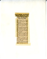 Jenkins becomes first Negro on NLRB, 1963 August 30