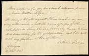 Memorandum for my dear & much esteemed friend Maria Weston Chapman [manuscript]