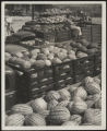 Assembly Street, close-up of trucks with melons, 1946