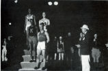 Sprinters at awards ceremony, 1933