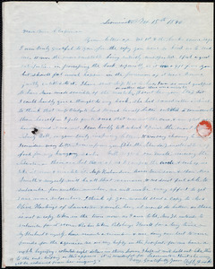 Letter from Frances H. Drake, Leominster, [Mass.], to Maria Weston Chapman, Feb. 15th, 1846