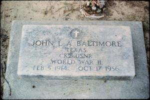 Grave of John L. A. Baltimore, Marshall